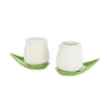 White Tulip Coffee Mug Set, ceramic | Happyideas
