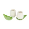 Set de tazas de café Tulipán blanco | Happyideas