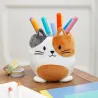 Fluffy Cat Pencil Holder | Happyideas