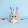 Fluffy Cat Pencil Holder Grey | Happyideas