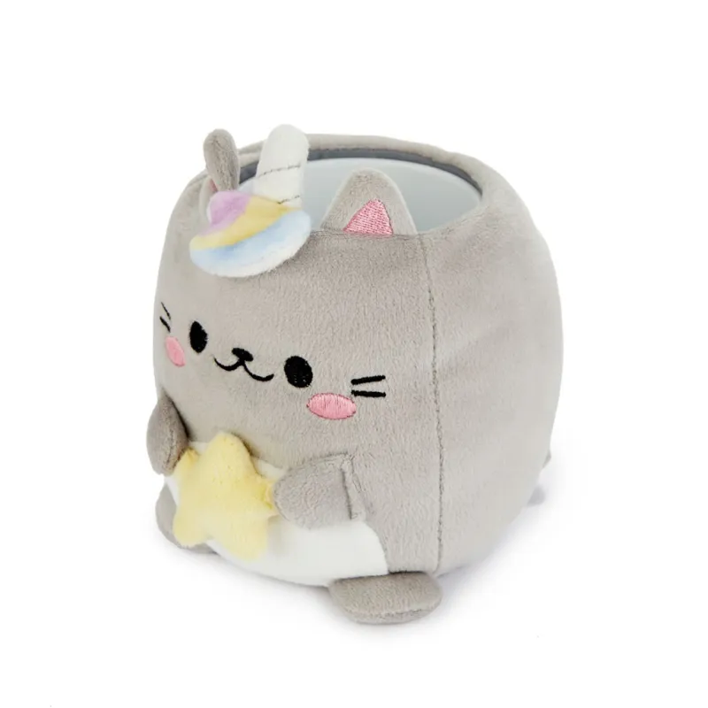 Portalápices Fluffy Gato Gris | Happyideas