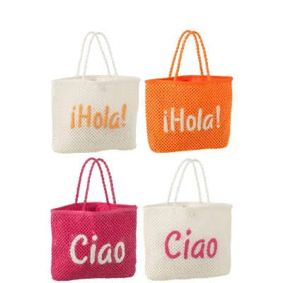 Bolsa Blanco/Rosa/Naranja | Happyideas