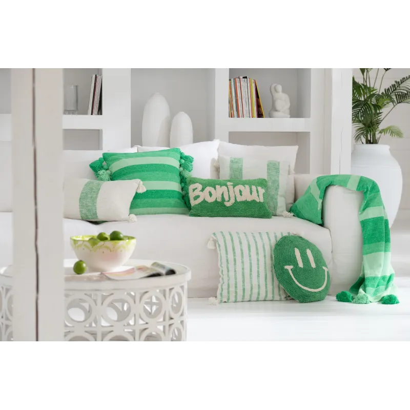 Cojín Bonjour: cojín original con mensaje | Happyideas