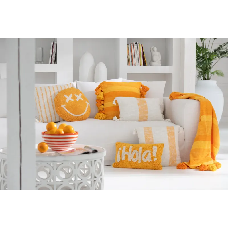 Yellow Smiley Cushion | Happyideas