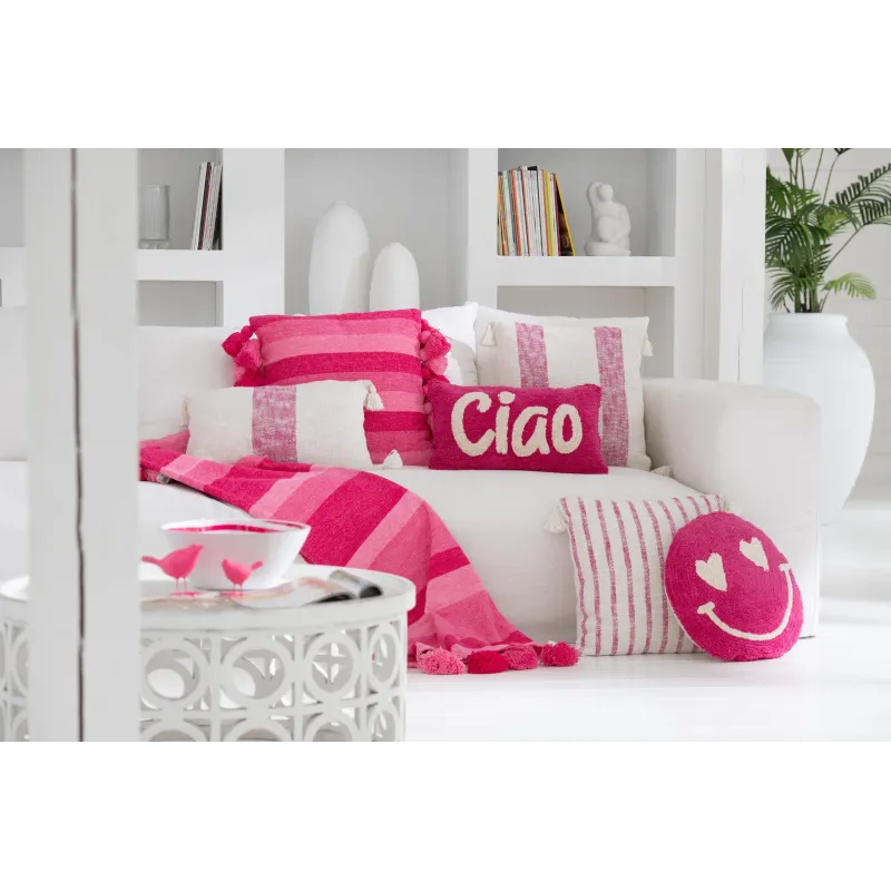 Cojín Smiley Rosa | Happyideas