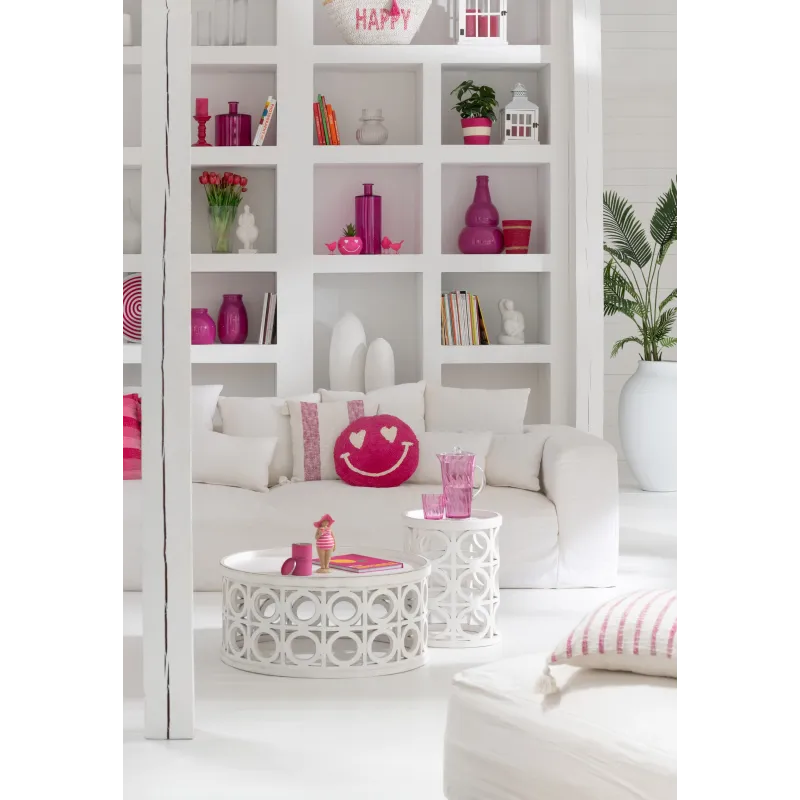 Pink Smiley Cushion | Happyideas
