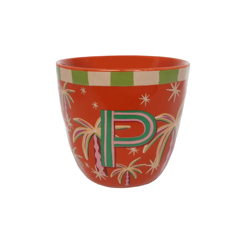 Taza con letra P: la inicial para tu café | Happyideas