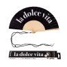 Abanico La Dolce Vita negro con estilo | Happyideas