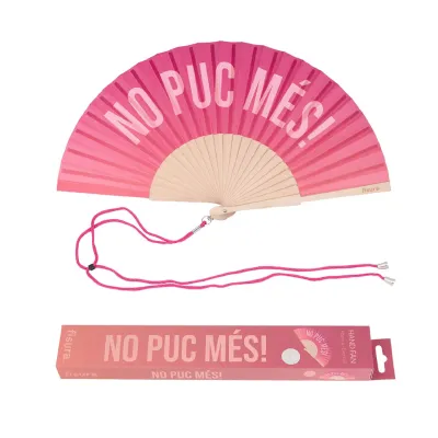 Abanico No puc més! divertido en rosa | Happyideas