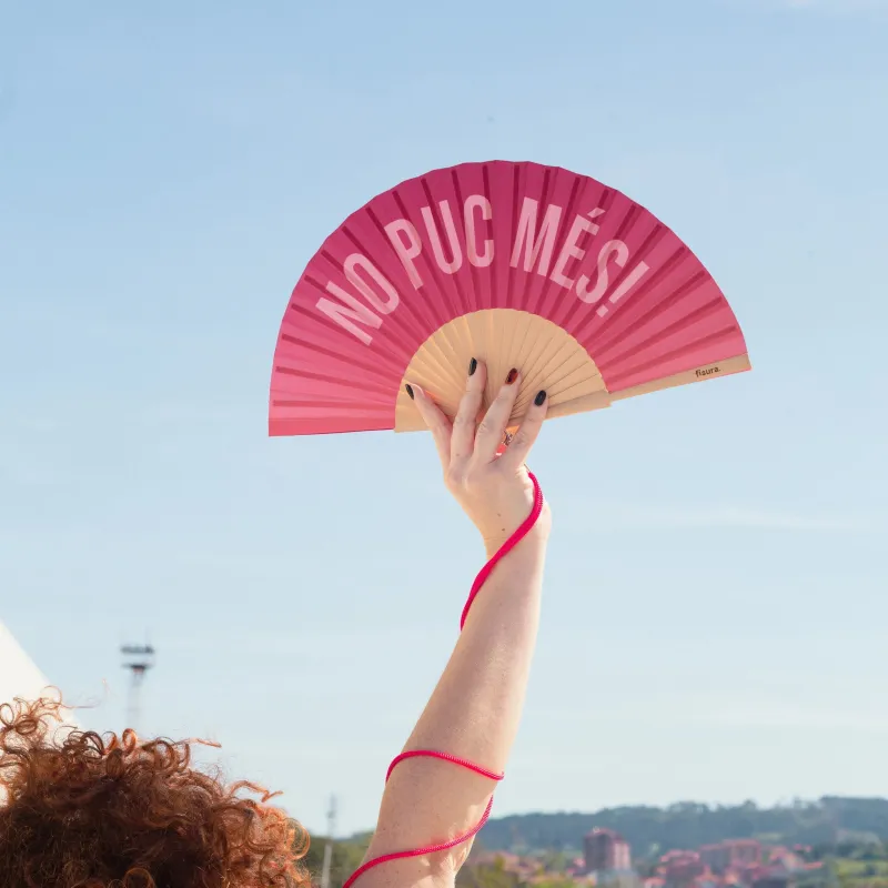 Abanico No puc més! divertido en rosa | Happyideas