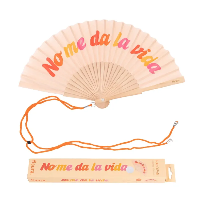 Abanico No me da la vida rosa divertido | Happyideas