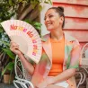 Abanico No me da la vida rosa divertido | Happyideas