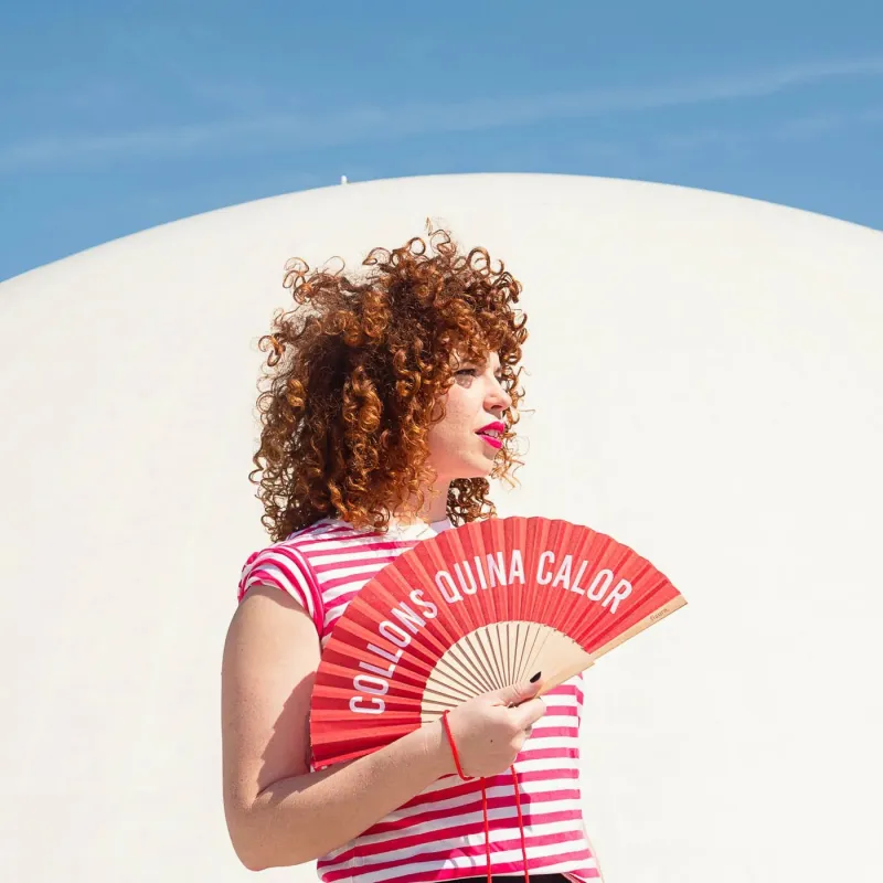 Abanico Collons quina calor divertido | Happyideas