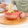 Bowl Noodles de cerámica con asa, 680 ml | Happyideas