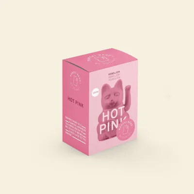 Gato de la Suerte Mini Rosa Oscuro | Happyideas