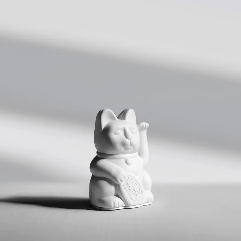 LUCKY CAT MINI WHITE | Happyideas
