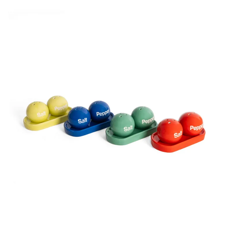 Blue Ping Pong Salt & Pepper Set | Happyideas