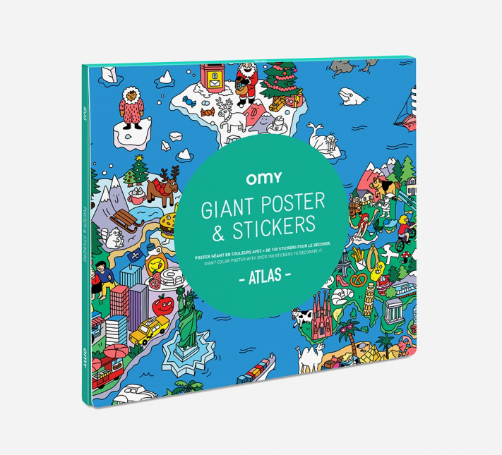 Póster de pegatinas para regalar