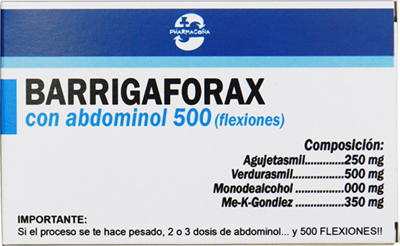 Medicamentos de broma: Barrigaforax Pharmacoña