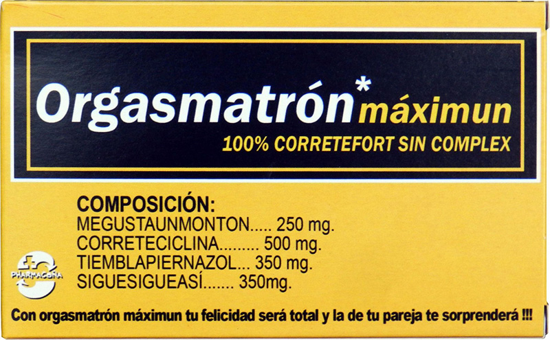 Regalos de broma: Orgasmatron Pharmacoña