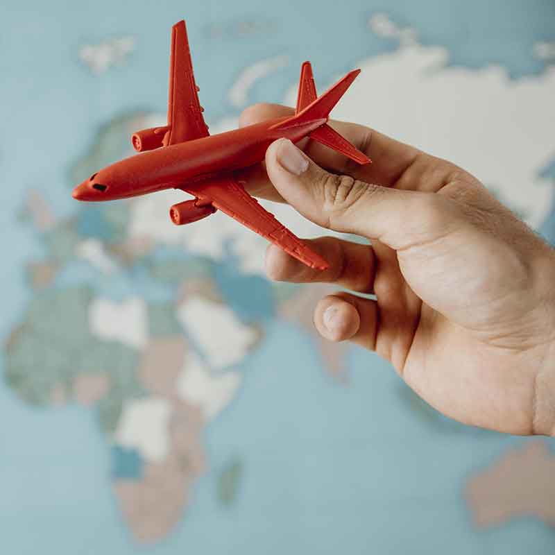 Planificar un viaje en avión