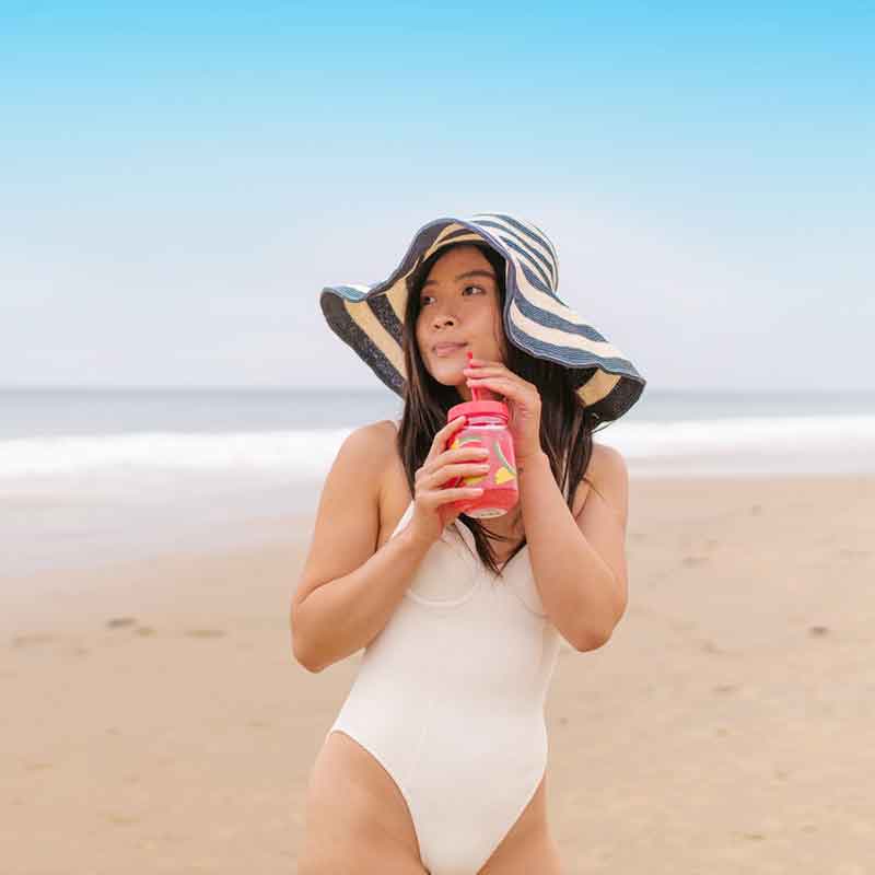 Bebidas fresquitas en la playa