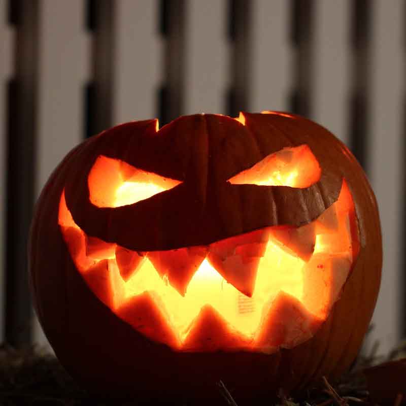 Calabaza iluminada