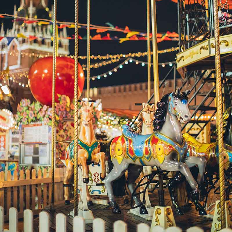 Atracciones infantiles de Navidad