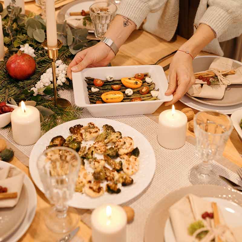 Platos navideños vegetarianos