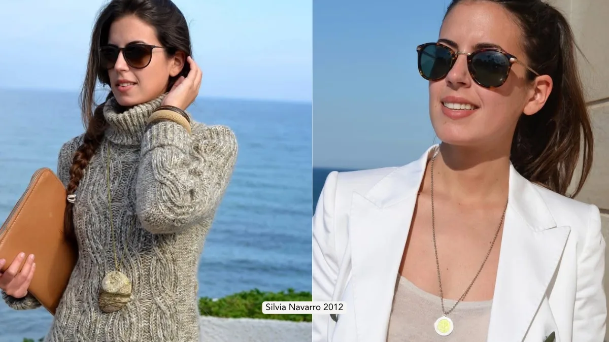 Silvia Navarro con collares de Happyideas en 2012