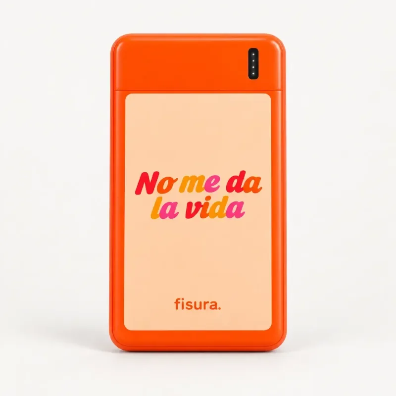 Batería portátil No me da la vida naranja