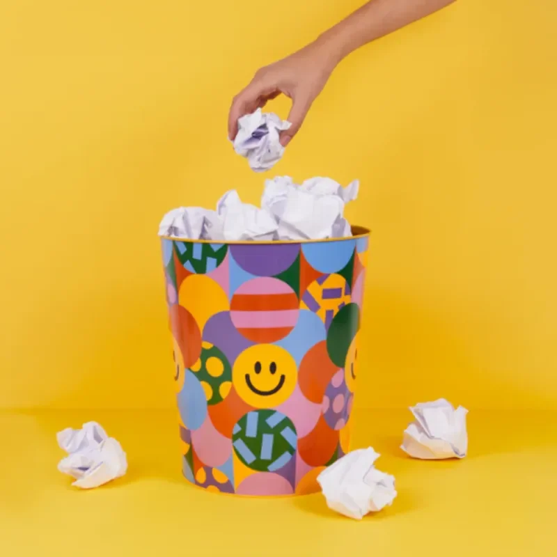 Papelera Los Pepes Smileys de colores